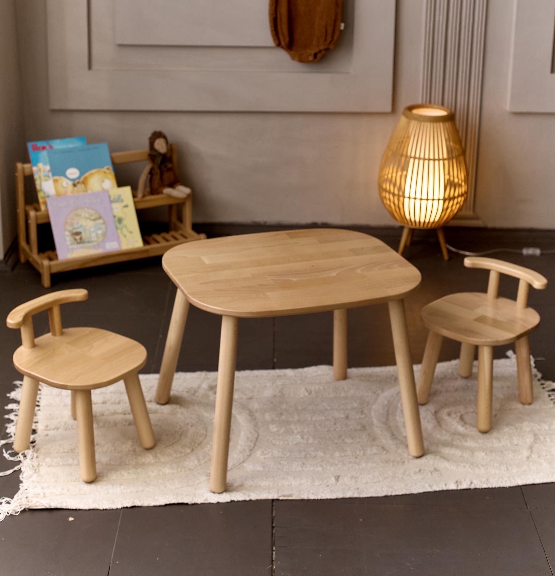 Столик і стільчик з бука Tatoy для дітей 2-4 років натуральний - фото 7 Столик і стільчик з бука Tatoy для дітей 2-4 років натуральний - фото 7