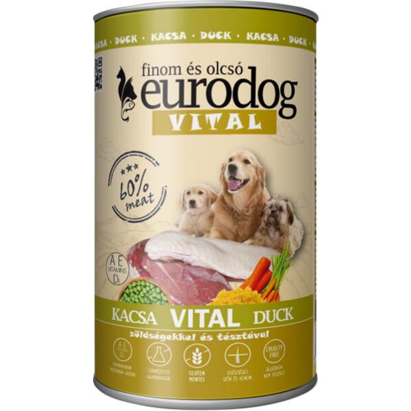 Консерва для собак EuroDog Vital Качка 1,24 кг (000019796)