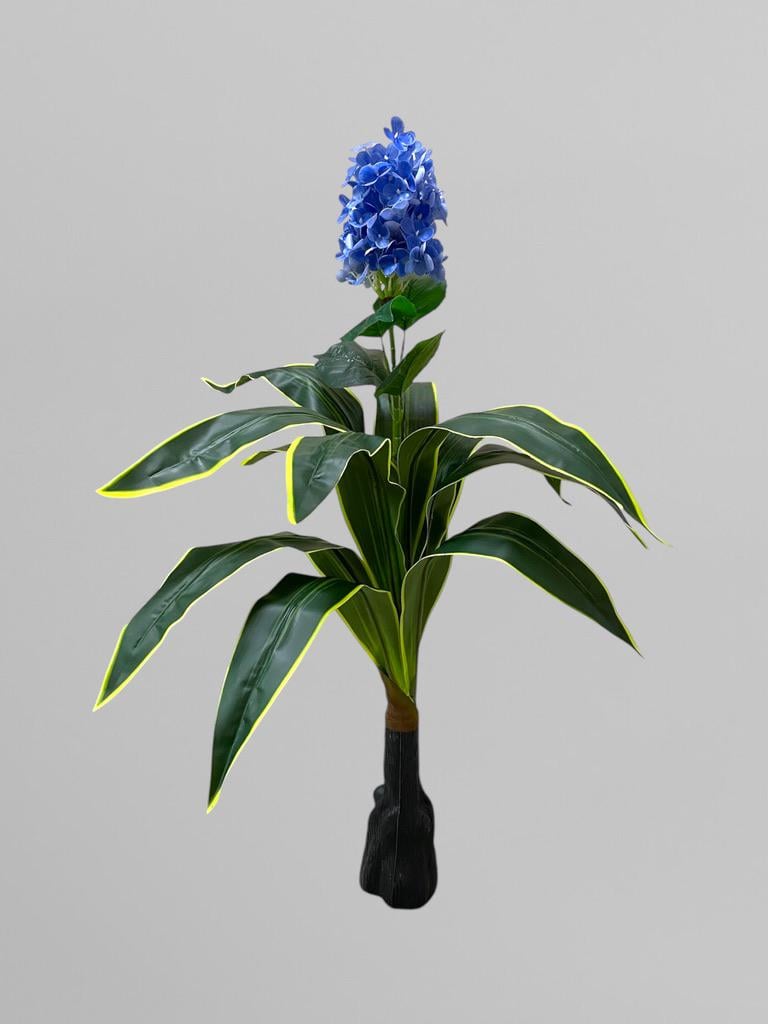 Декоративное дерево гортензии 90 см Голубой (К03044)