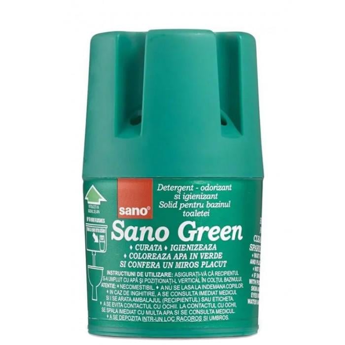 Блок в сливной бачок для чистки унитаза Sano Green 150 г (935833)