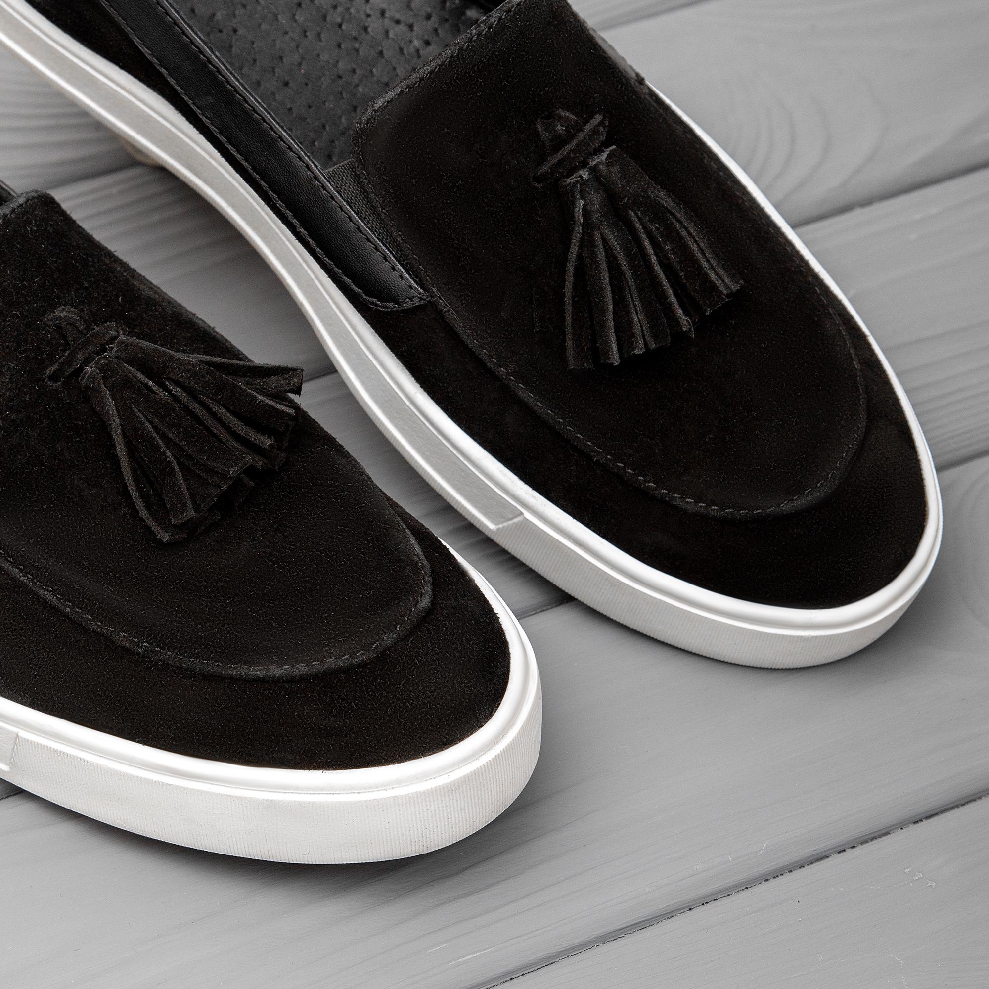 Лоферы Kindzer с кисточками замшевые р. 46 Черный - фото 5 Лоферы Kindzer с кисточками замшевые р. 46 Черный - фото 5