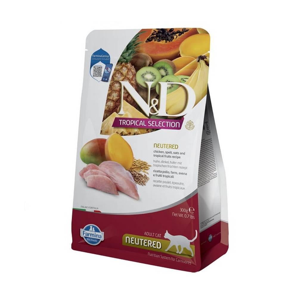Корм для кошек сухой Farmina N&D Tropical Selection с курицей и тропическими фруктами 300 г
