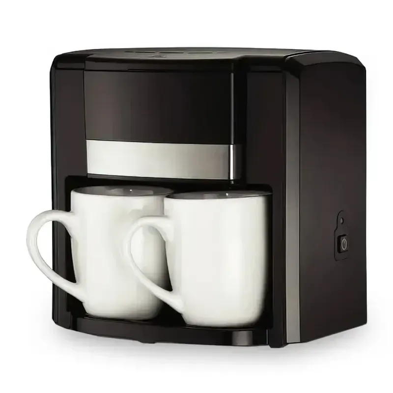 Кофеварка капельная MS 115 электрическая на две чашки Черный (28425168)