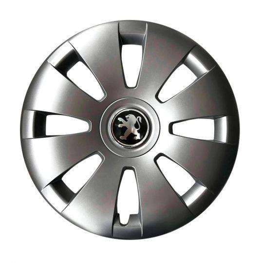 Автомобильные колпаки SKS 423 R16 с логотипом Peugeot 4 шт. Серебристый