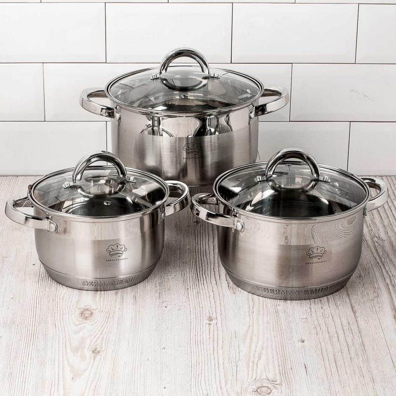 Набор кастрюль для кухни German Family 6 пр. (1338354132)