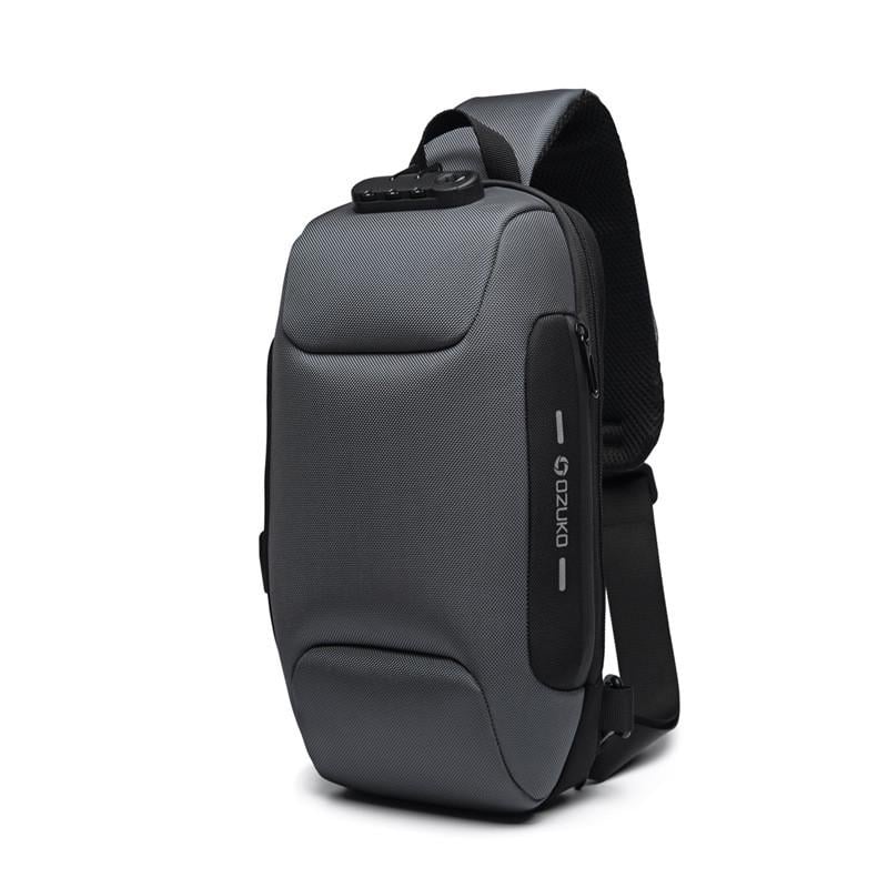 Городской рюкзак Ozuko Backpack с кодовым замком и USB 17х8х34 см Серый Городской рюкзак Ozuko Backpack с кодовым замком и USB 17х8х34 см Серый