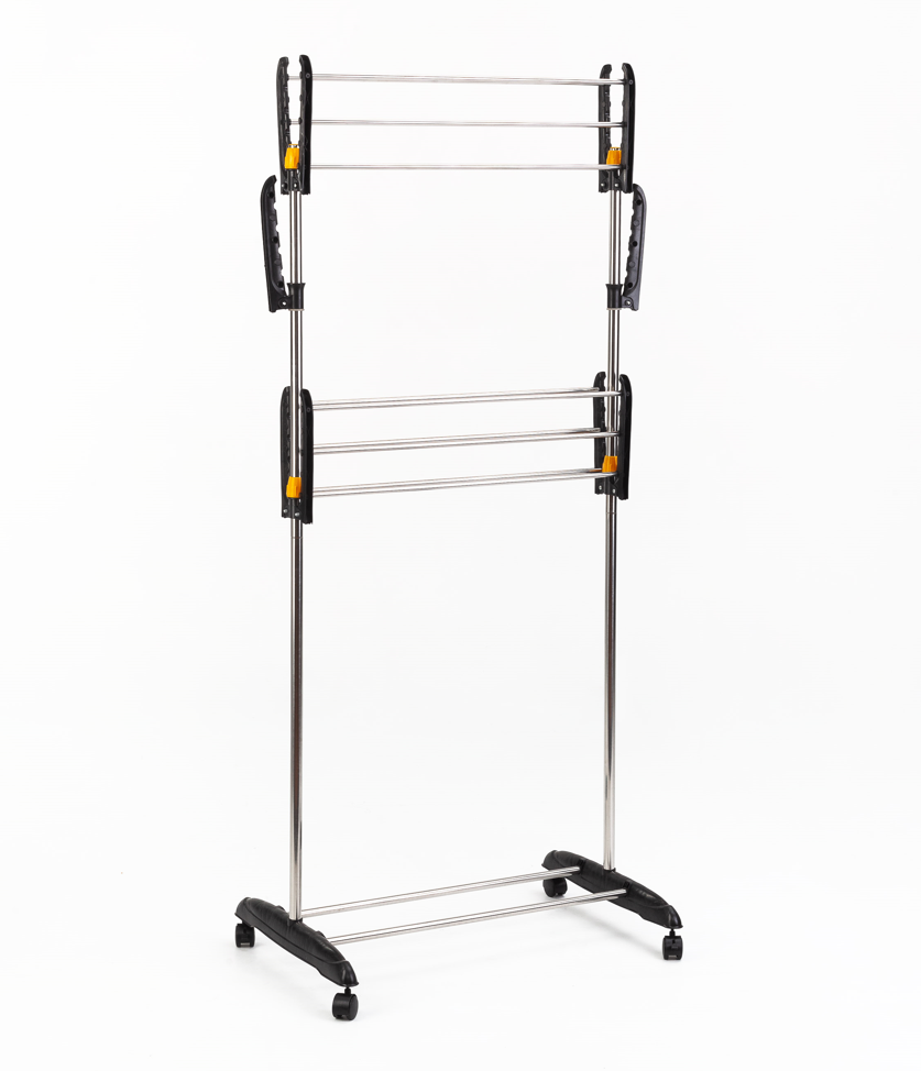 Сушилка для белья складная вертикальная Stenson TD01229 116x50x145 см Серебристый - фото 4 Сушилка для белья складная вертикальная Stenson TD01229 116x50x145 см Серебристый - фото 4