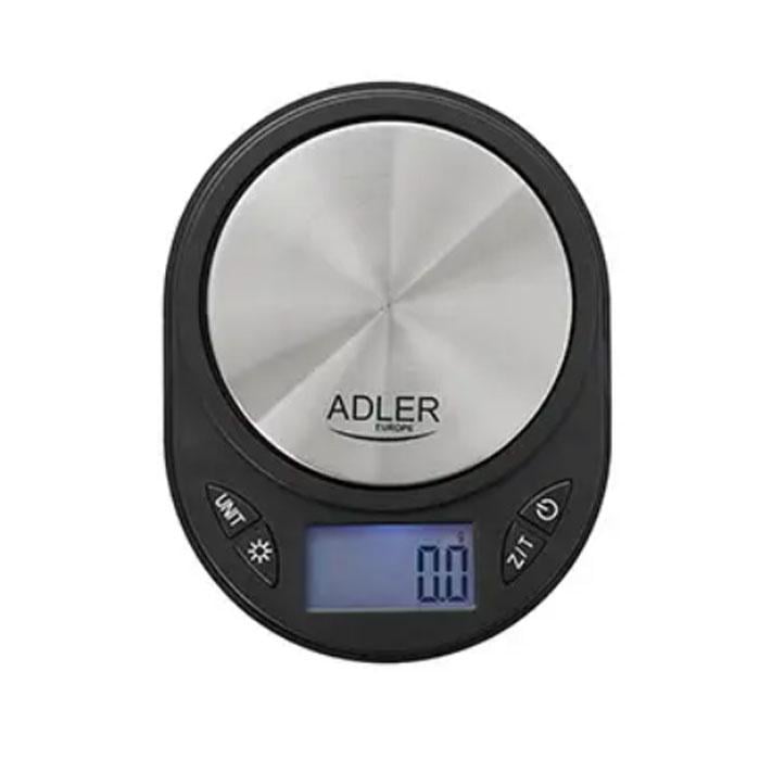 Весы ювелирные электронные Adler AD 3162 портативные с функцией тарирования и точностью 0,1 г Черный (5544)