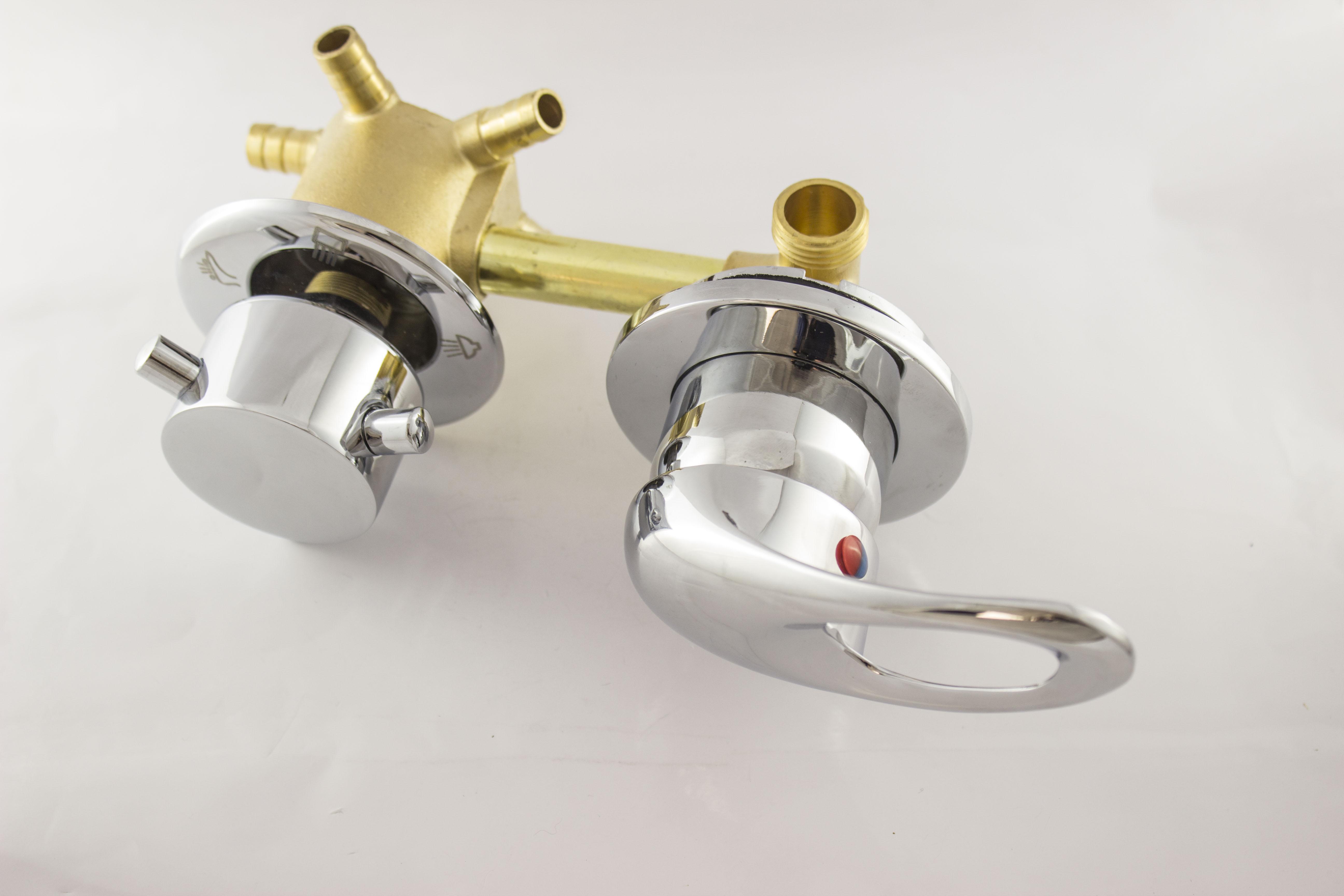 Змішувач для душової кабіни на п'ять положень з штуцерами і 10 см по центрам (С-5\10) - фото 7 Змішувач для душової кабіни на п'ять положень з штуцерами і 10 см по центрам (С-5\10) - фото 7