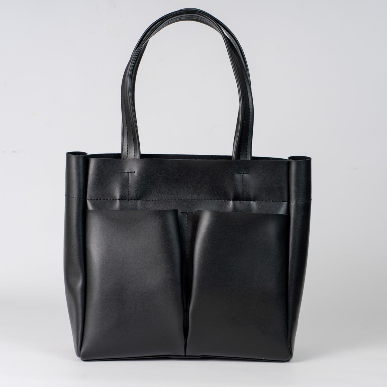 Сумка женская шоппер из экокожи XENIA № 61-24 Черный - фото 2