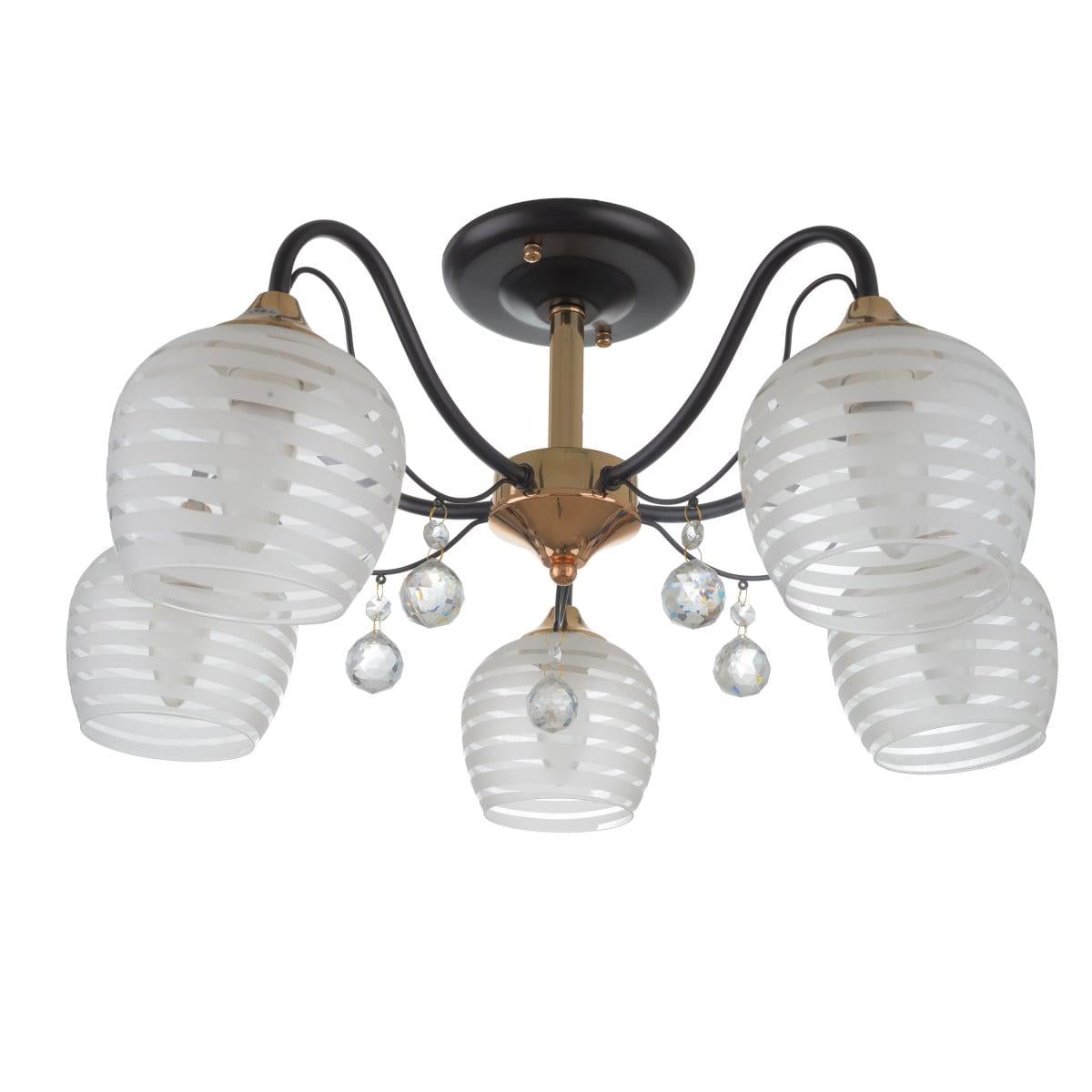 Люстра Brille классическая LK-676S/5 E27 BK FG Черный (24-333)