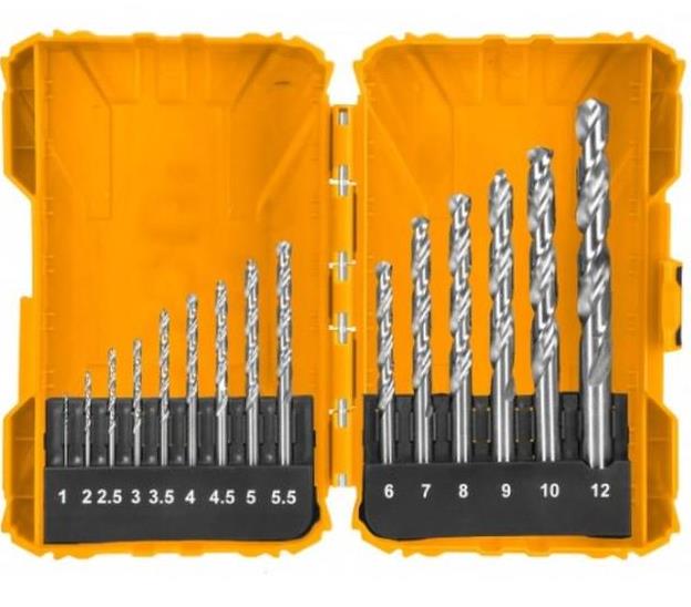 Набір свердл INGCO по металу 15 шт. 1-12 мм (AKDL51501)