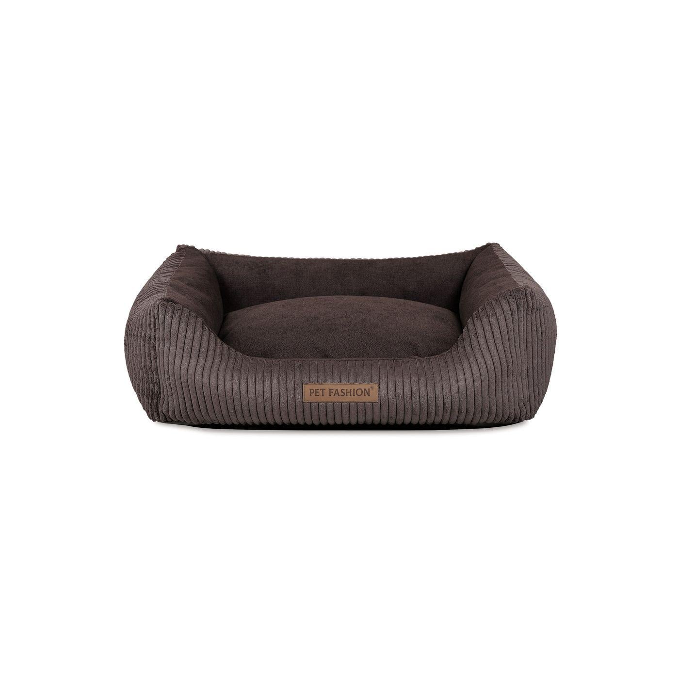 Лежак для собак Pet Fashion Devid 62х50х19 см Шоколадный (PR244450)