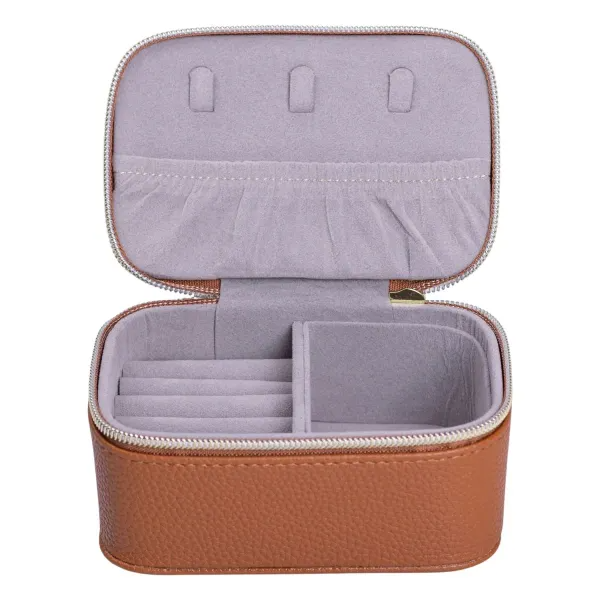 Ящик для украшений на молнии 13х9х6 см Терракотовый