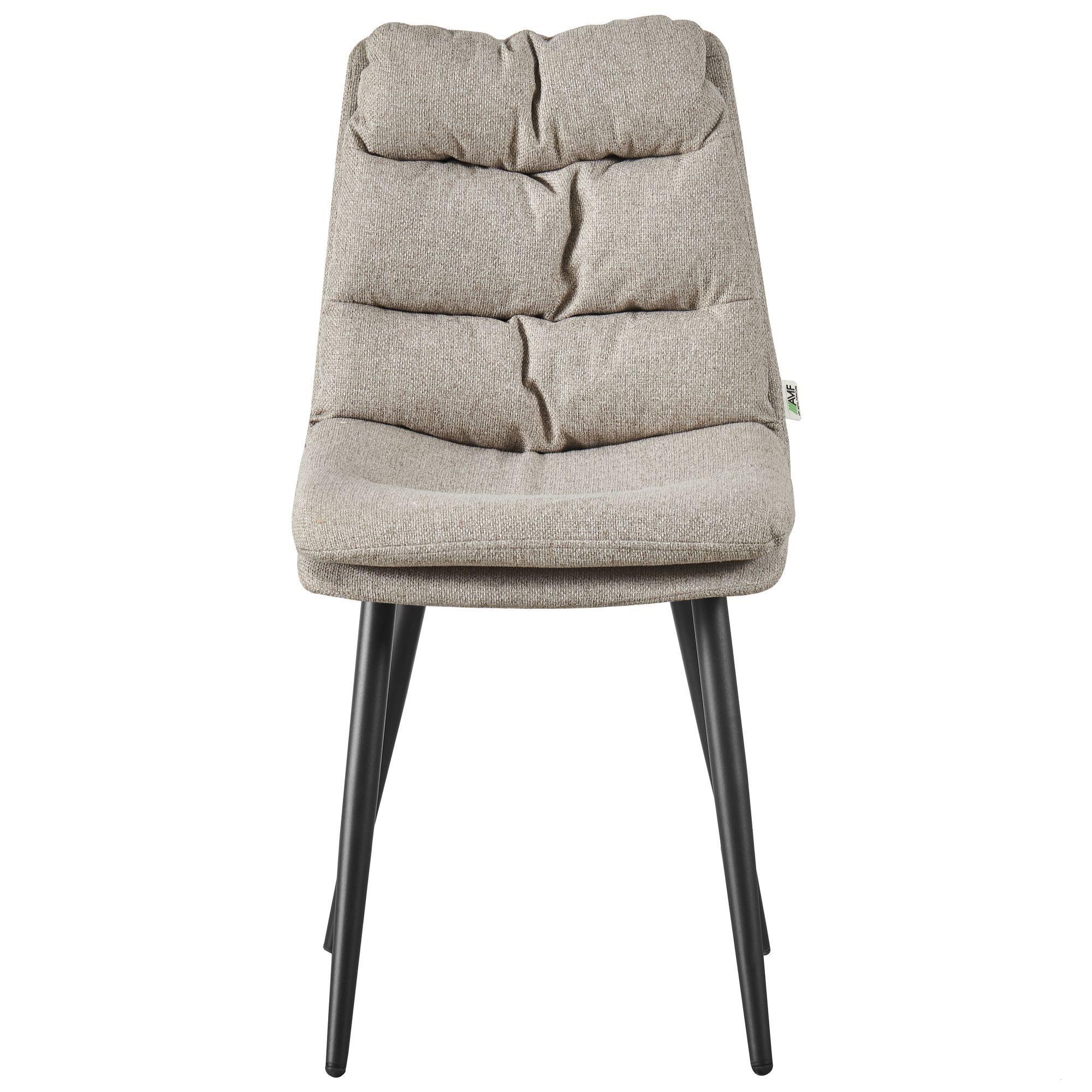 Стілець AMF Barni Чорний/Бежевий (555348) - фото 2 Стілець AMF Barni Чорний/Бежевий (555348) - фото 2