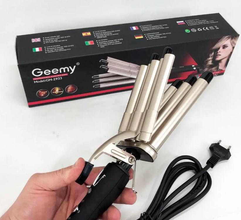Плойка-стайлер для волос Gemei GM-2933 5 волн 45 Вт (2390000039) - фото 3 Плойка-стайлер для волос Gemei GM-2933 5 волн 45 Вт (2390000039) - фото 3