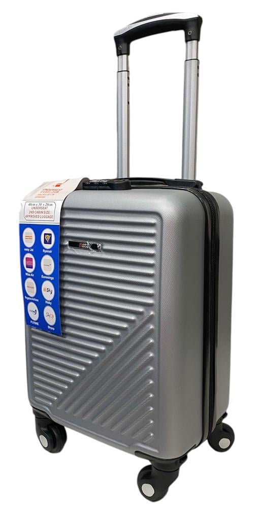 Чемодан Easy Move 002 мини XS ABS 4 колеса кодовый замок 20 л 40x30x20 см Серебряный