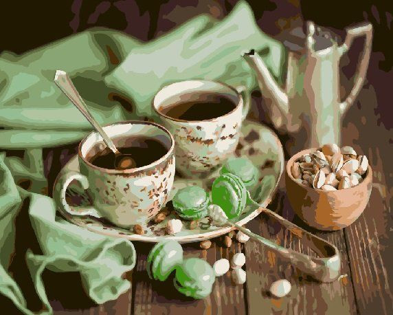 Картина по номерам Brushme Мятное чаепитие (GX4346) Картина по номерам Brushme Мятное чаепитие (GX4346)