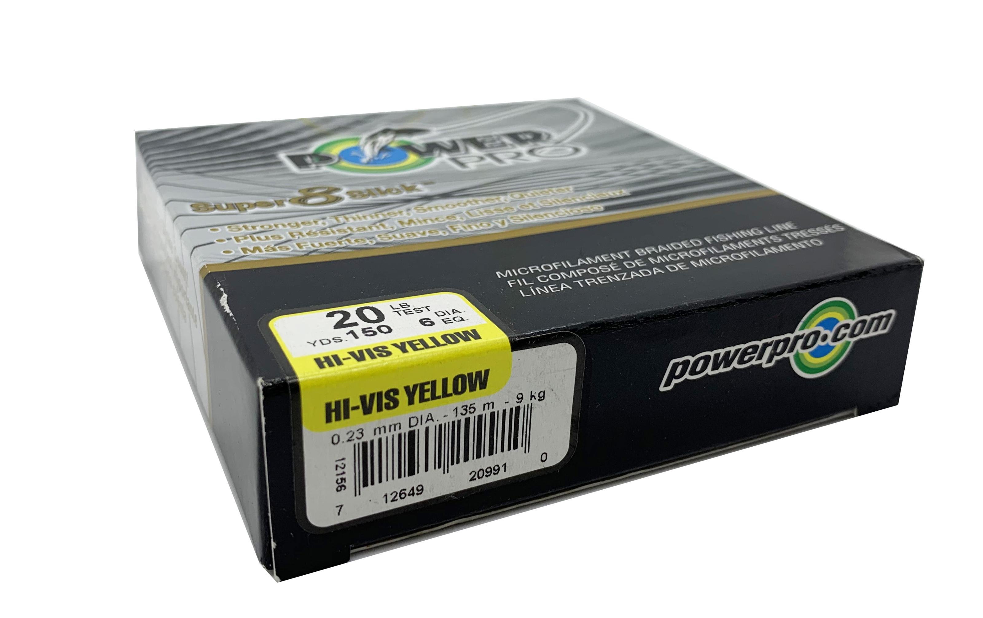 Шнур PowerPro Super 8 Slick 20lb 135м 0,23мм Yellow (6880) - фото 2