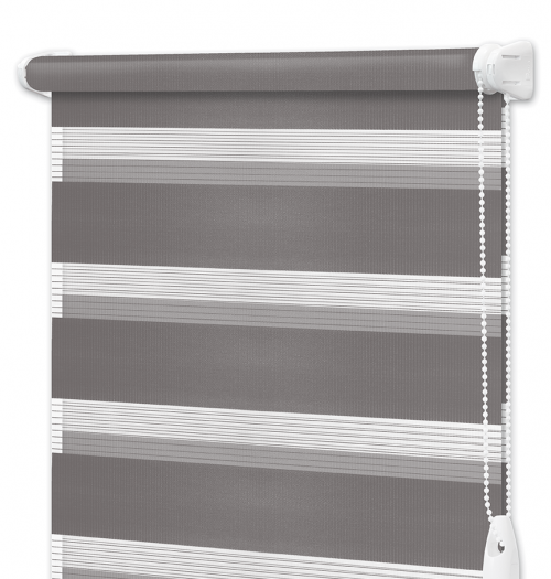 Рулонная штора День-Ночь Wenster Elegance DN 509 55х185 см открытого типа Светло серо-бежевый (в366319605) Рулонная штора День-Ночь Wenster Elegance DN 509 55х185 см открытого типа Светло серо-бежевый (в366319605)