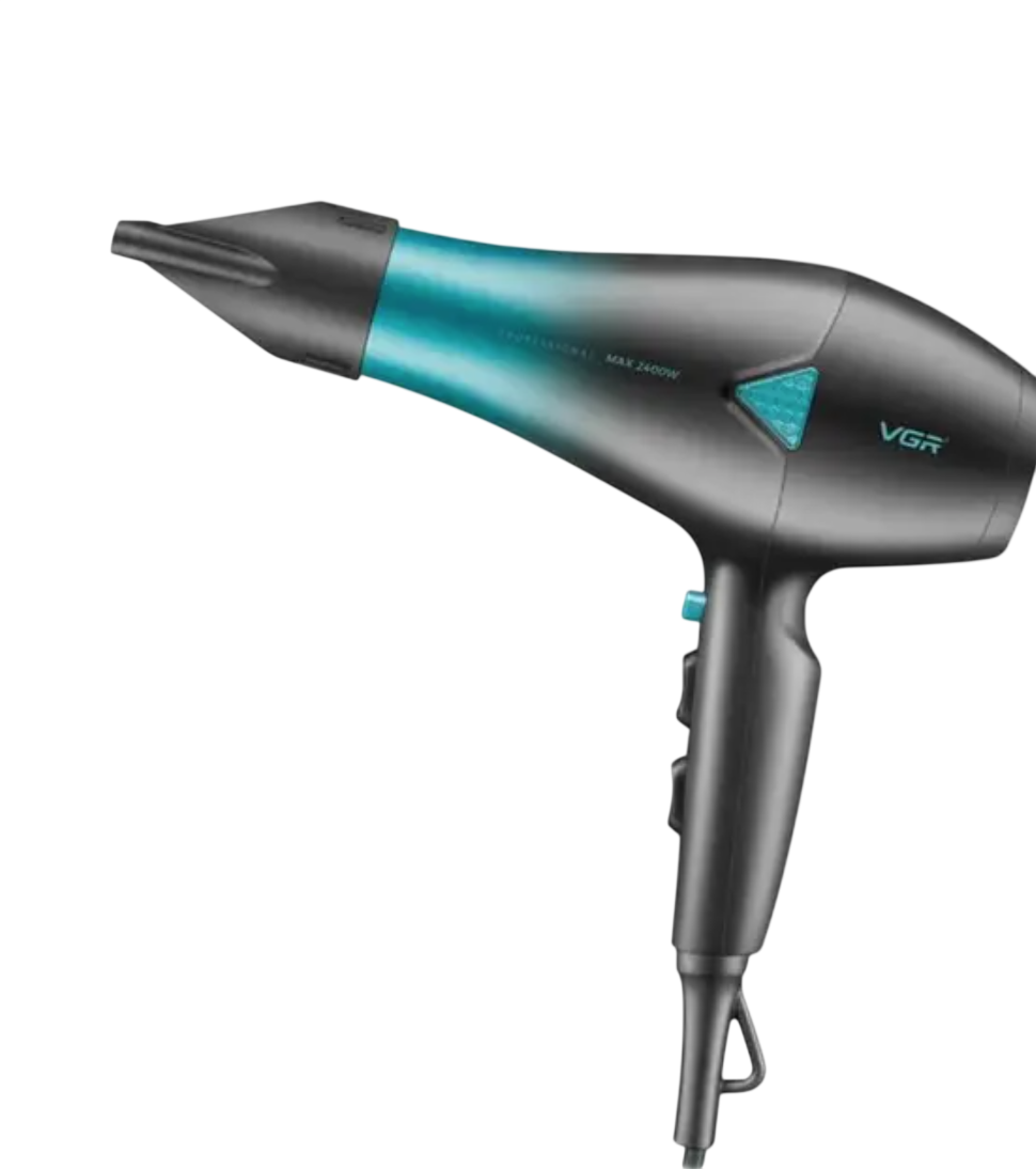 Фен професійний VGR V-455 для волосся з холодним і гарячим повітрям концентратор 2400 Вт Чорний (31444610)