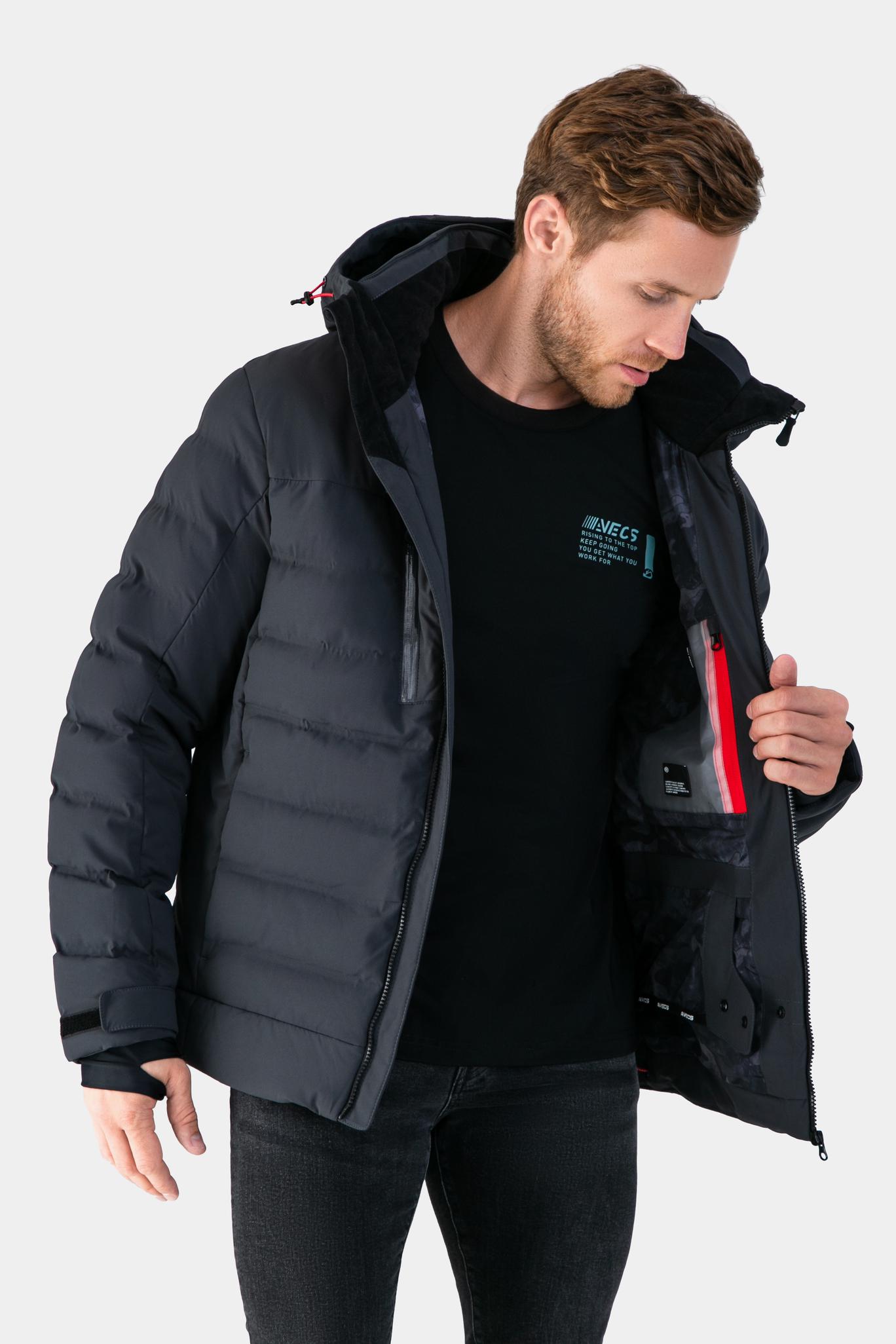 Куртка горнолыжная Avecs 70454/17 L Темно-серый - фото 3 Куртка горнолыжная Avecs 70454/17 L Темно-серый - фото 3