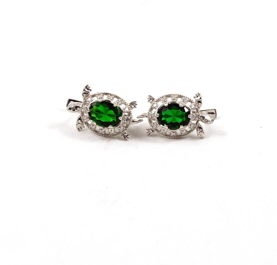Серьги Maxi Silver 4140 Черепаха (84140)
