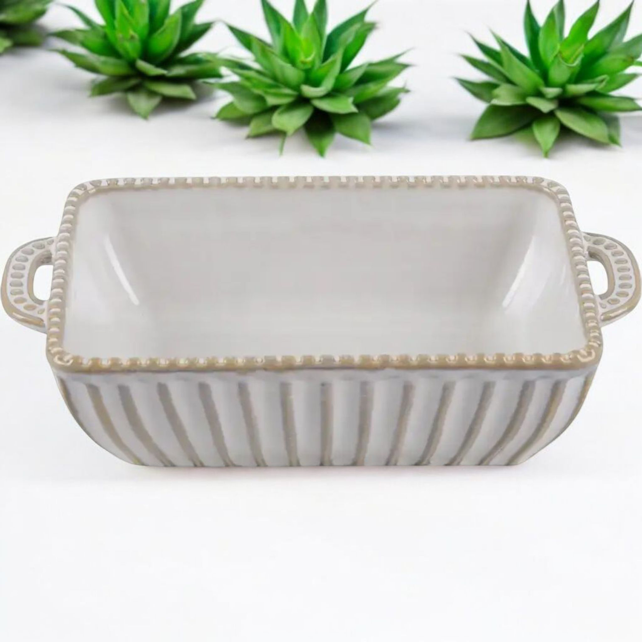 Форма для запекания Limited Edition Allegra Biege GJH009-27-2-129 прямоугольная с ручками 270x150x55 мм (2566774740) - фото 4 Форма для запекания Limited Edition Allegra Biege GJH009-27-2-129 прямоугольная с ручками 270x150x55 мм (2566774740) - фото 4