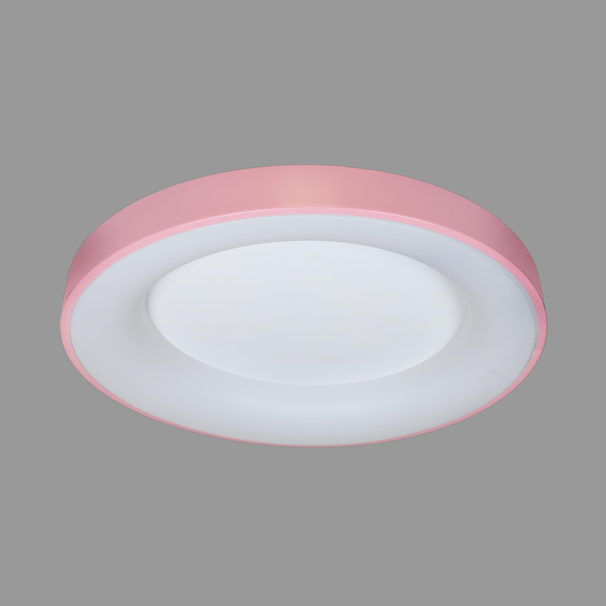 Люстра Round круглая с пультом d 60 см Розовый