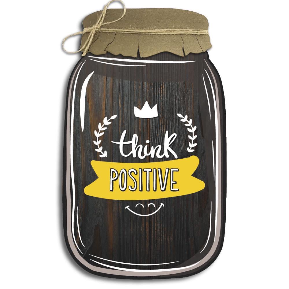 Табличка-банка декоративная деревянная Think positive 21х34 см (хрб0015ка) Табличка-банка декоративная деревянная Think positive 21х34 см (хрб0015ка)