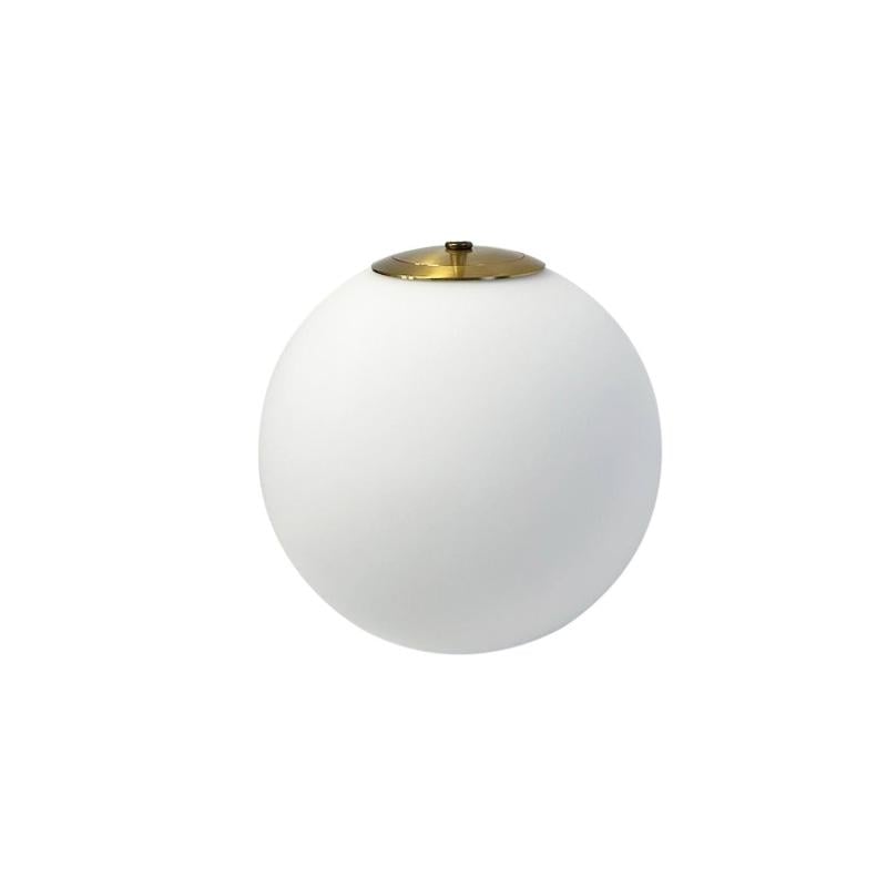 Плафон стеклянный матовый с бронзовой крепью под лампу G9/E14 Белый (D130) Плафон стеклянный матовый с бронзовой крепью под лампу G9/E14 Белый (D130)