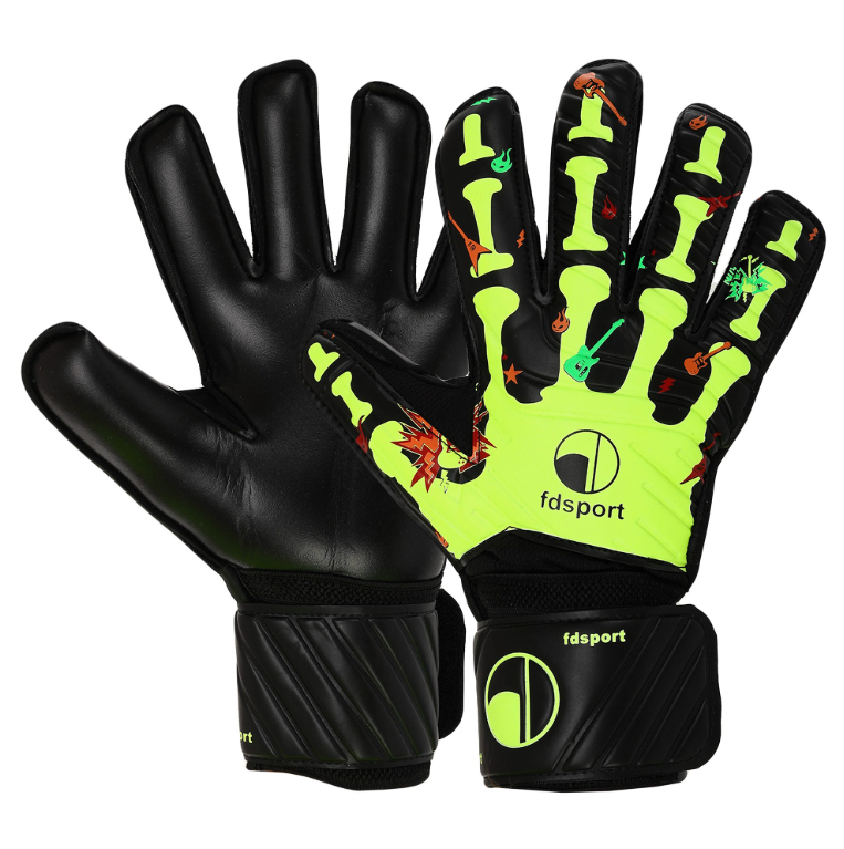 Рукавички воротарські дитячі FDSPORT із захистом пальців (700-1_Чорний-салатовий_8) - фото 1 Рукавички воротарські дитячі FDSPORT із захистом пальців (700-1_Чорний-салатовий_8) - фото 1
