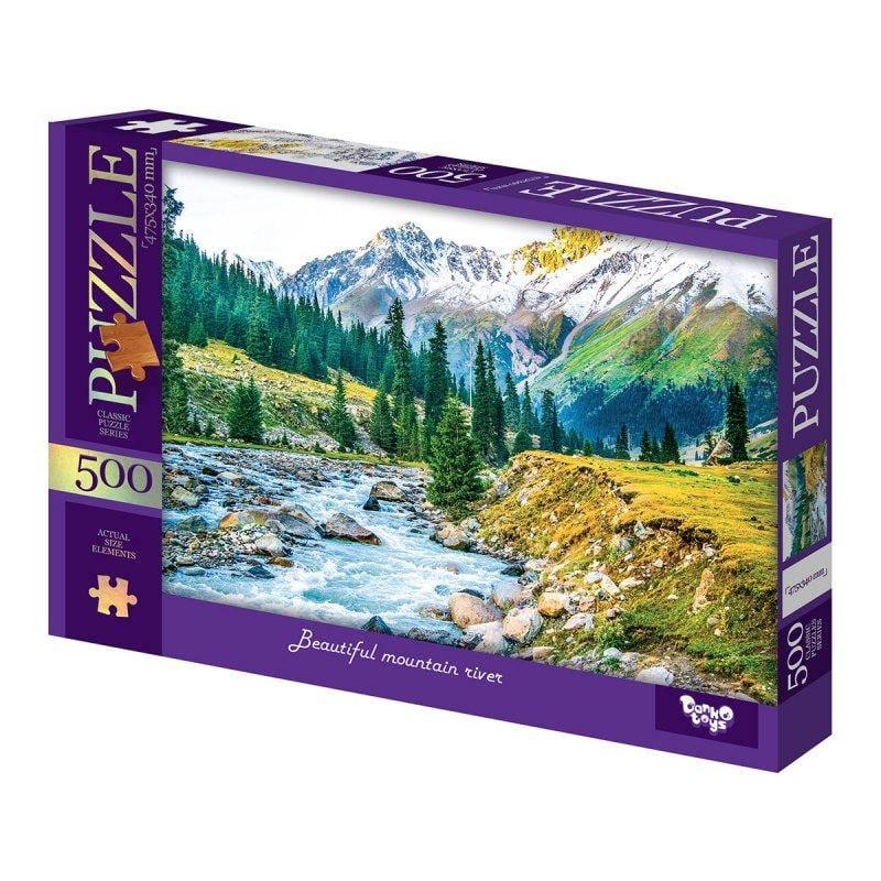 Пазлы классические Danko Toys Горная река 500 эл. Фиолетовый (IP-177-P-1200)