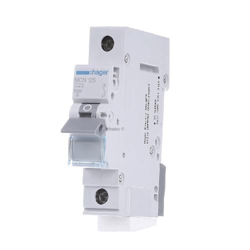 Автоматичний вимикач Hager MCN 125 1P 25A C (MCN125)