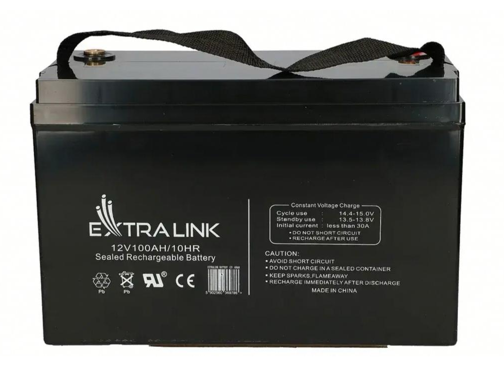 Аккумулятор Extralink AGM для ИБП 100 Ah 12 V