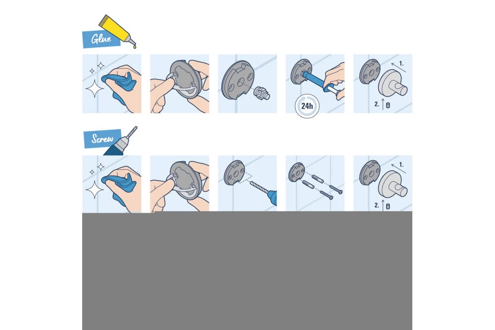 Йоржик для унітаза Grohe QuickFix Start 411852430 (23180606) - фото 3 Йоржик для унітаза Grohe QuickFix Start 411852430 (23180606) - фото 3
