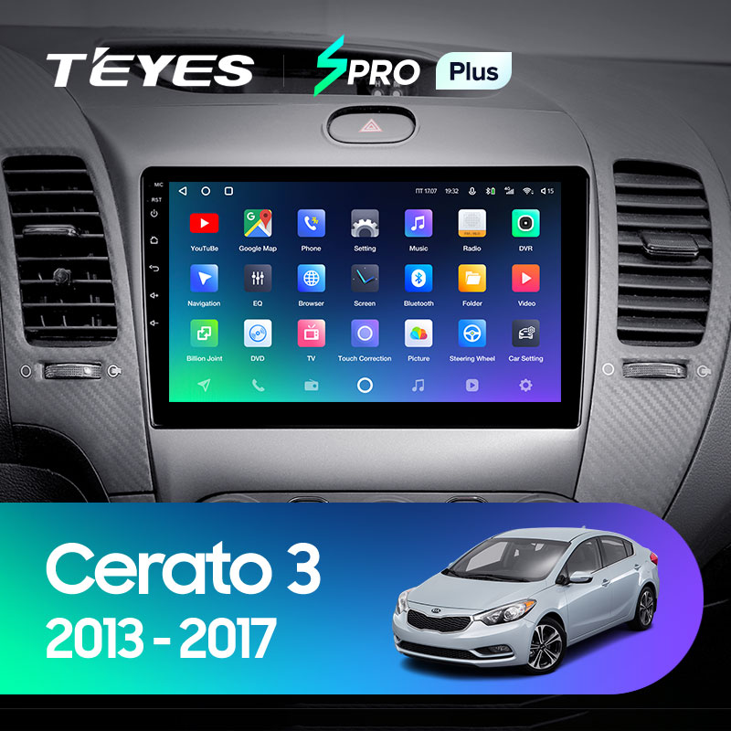 Автомагнитола штатная Teyes для Kia Cerato 3 2013-2017 Android SPRO-PLUS 3+32G Wi-Fi вариант С (1464855049) - фото 3