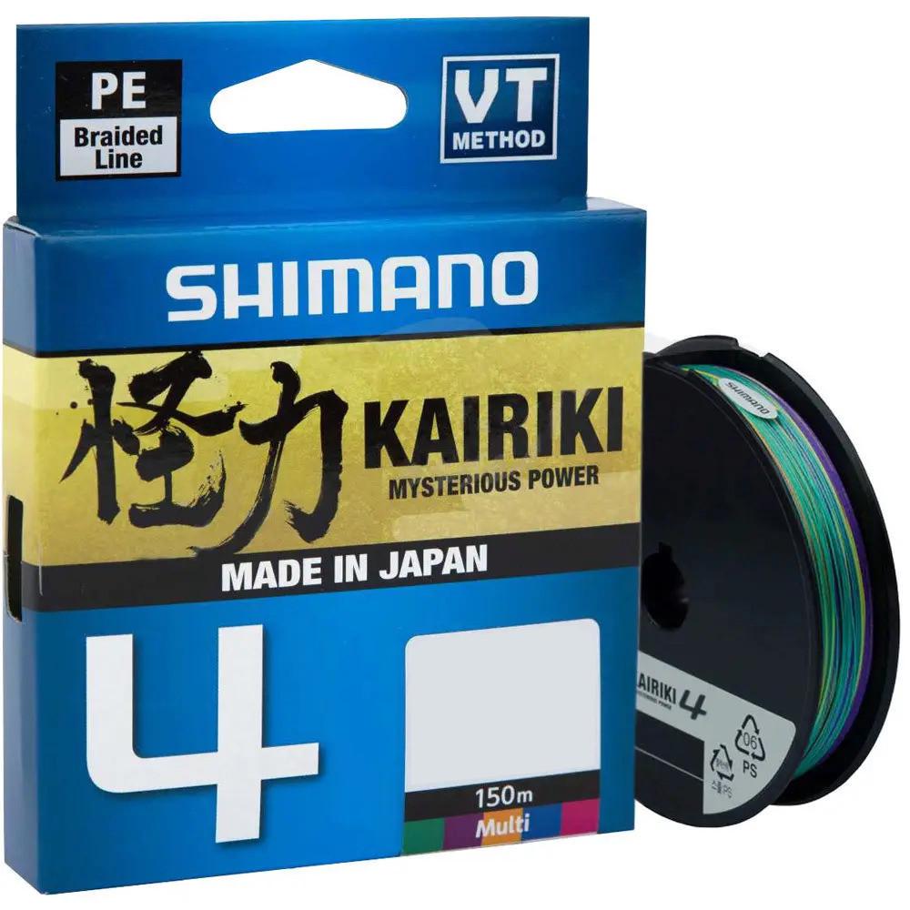 Шнур Shimano Kairiki 4 PE 0,06 мм 4,4 кг 150 м Multi colour (2334877154) Шнур Shimano Kairiki 4 PE 0,06 мм 4,4 кг 150 м Multi colour (2334877154)