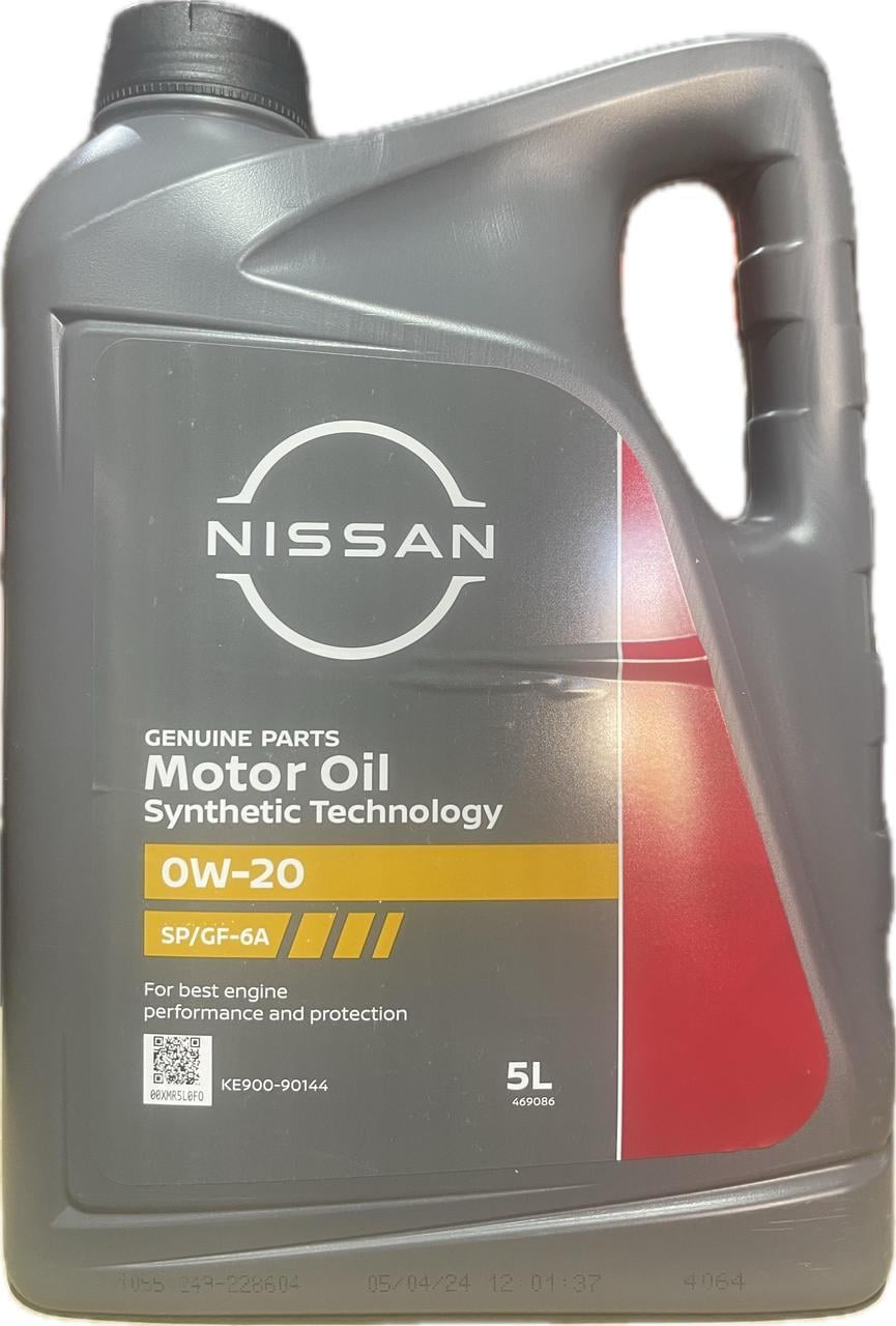 Моторное масло Nissan Motor Oil 0W-20 5 л (KE90090144) Моторное масло Nissan Motor Oil 0W-20 5 л (KE90090144)