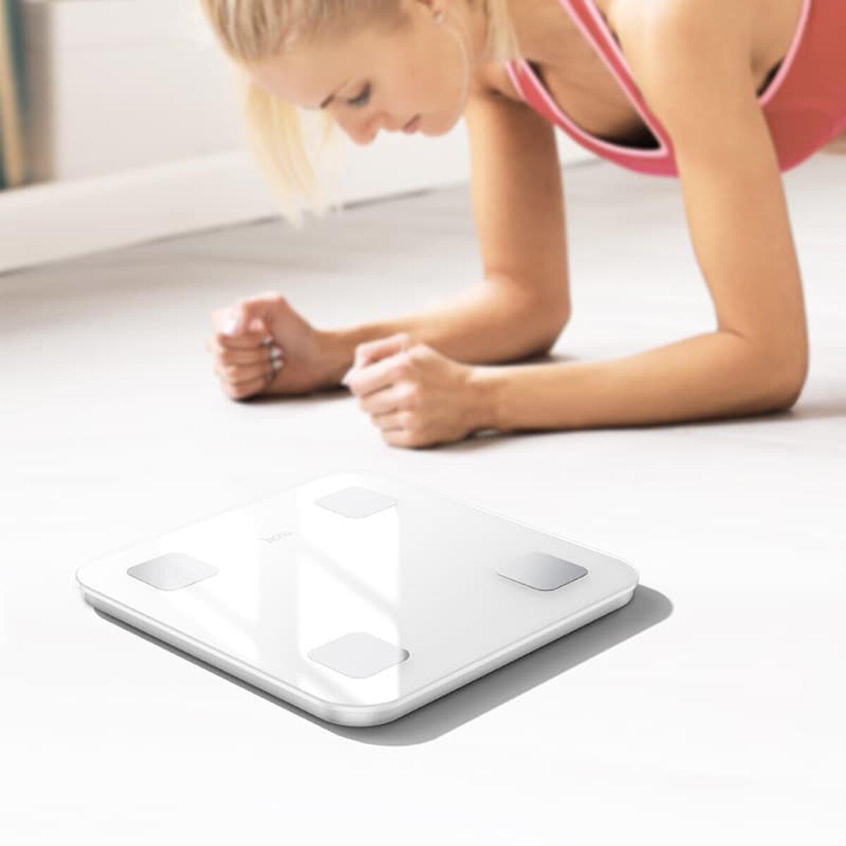Смарт-ваги підлогові Hoco HI21 Smart body fat scale 3xAAA до 180 кг White (6942007624121) - фото 7