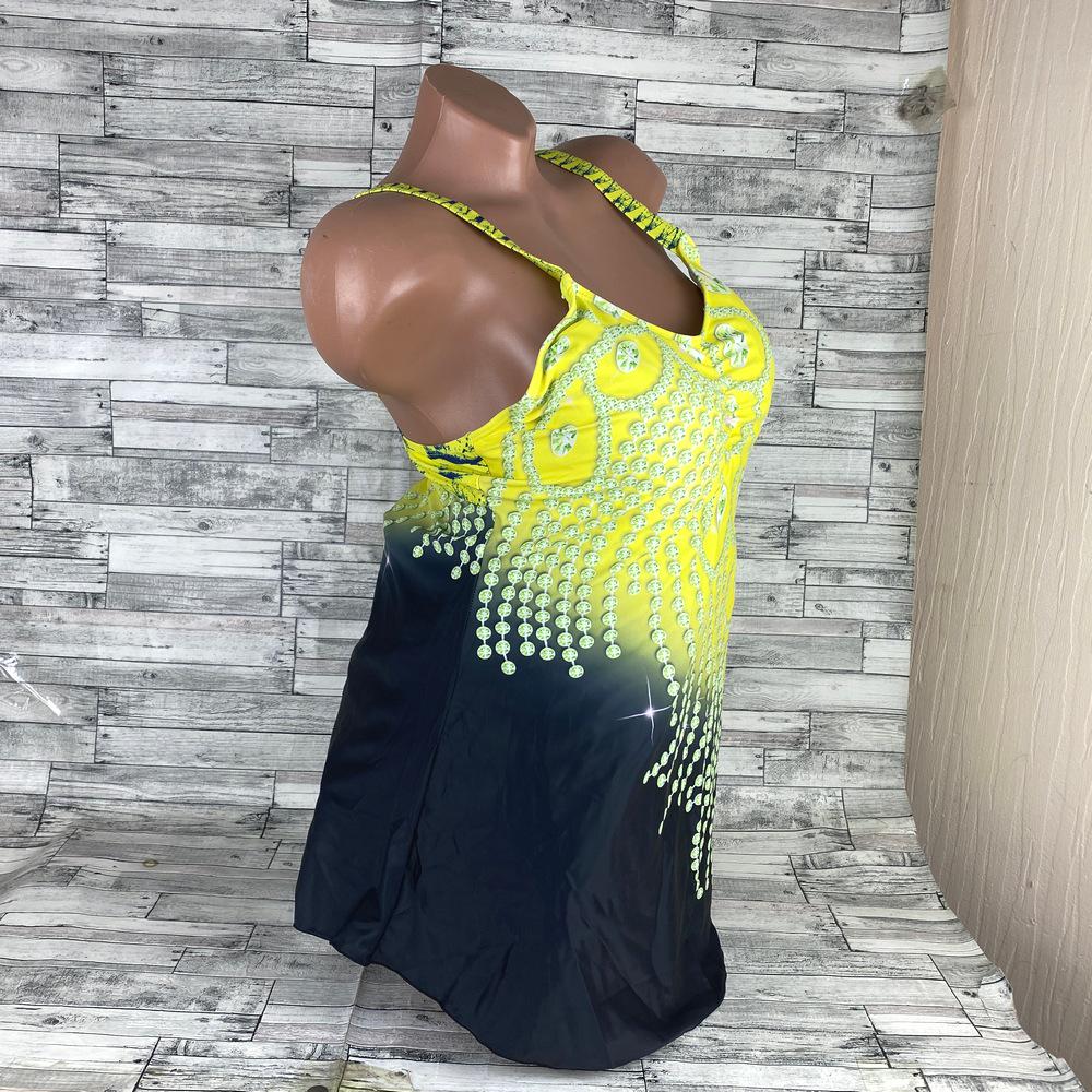 Купальник-платье женское раздельное танкини 2XL Желтый (2361) - фото 5