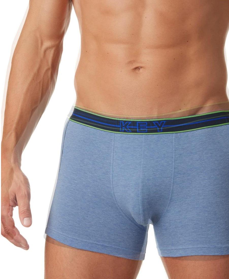 Труси боксери Key р. 52/XL Джинсовий (75919)