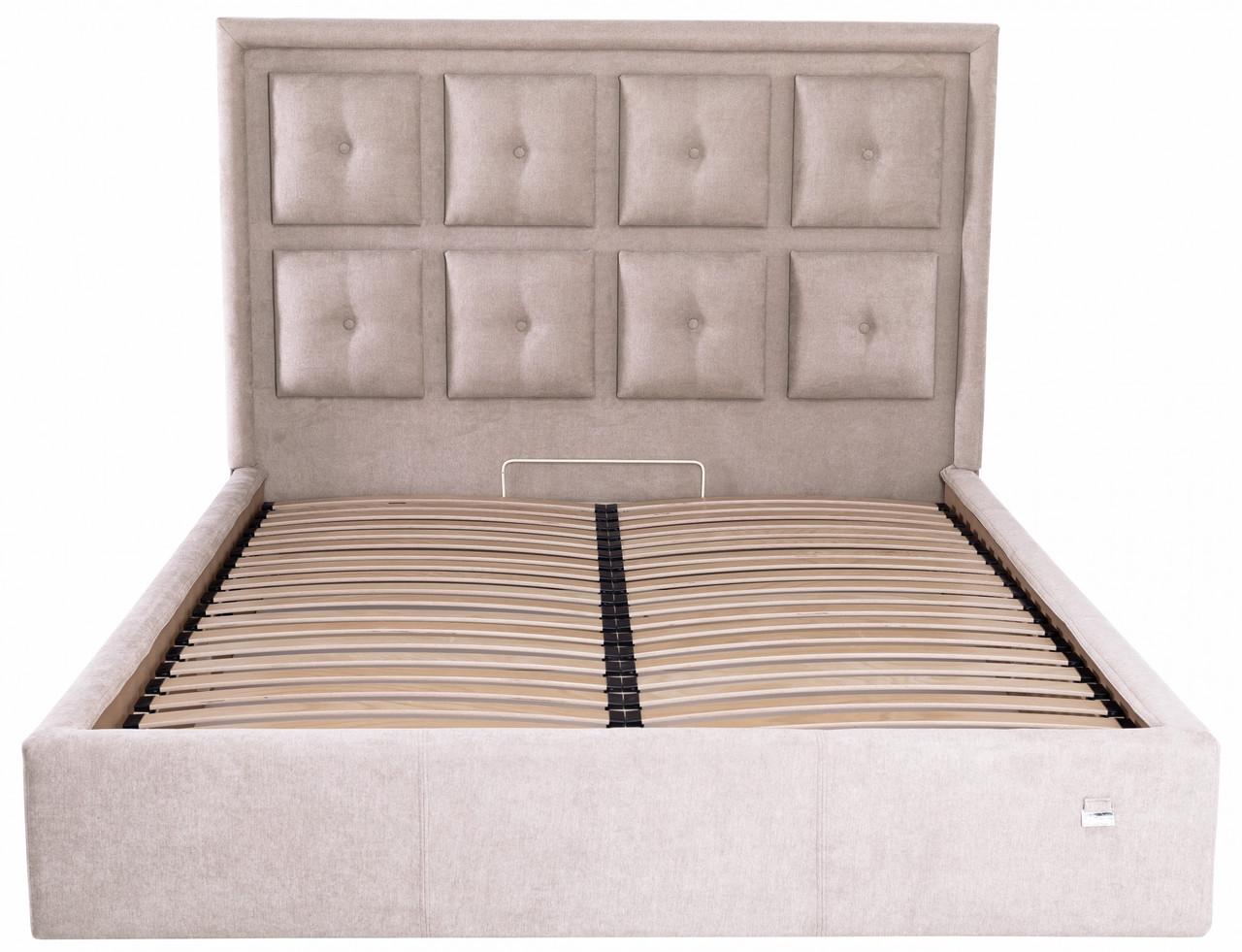 Кровать двуспальная Windsor Comfort Мисти с подъемным механизмом и нишей для белья 160х190 см Мокко