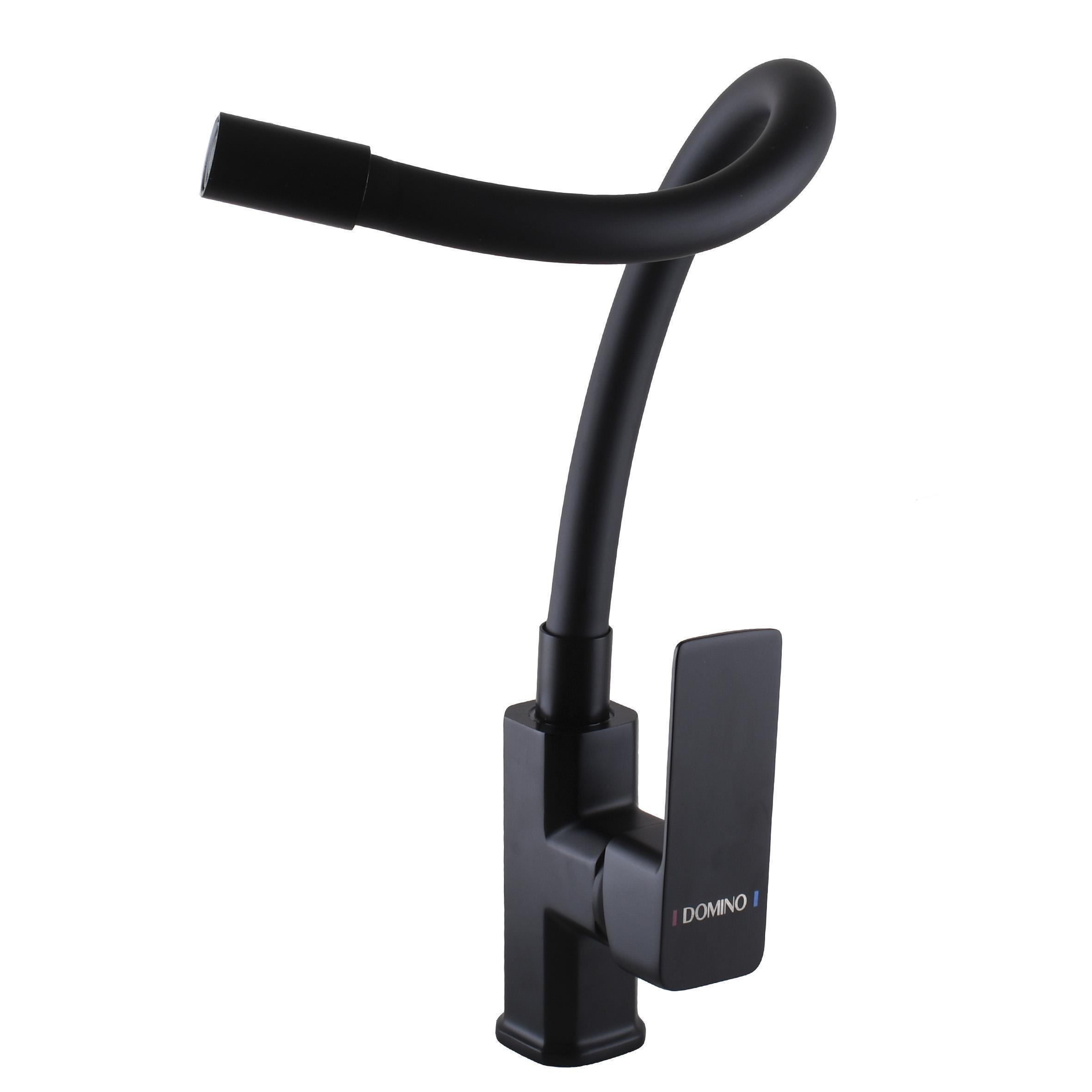 Смеситель для кухни с гибким изливом DOMINO MALIBU DMM-203 LR-BLACK-BLACK Черный (14189) - фото 4 Смеситель для кухни с гибким изливом DOMINO MALIBU DMM-203 LR-BLACK-BLACK Черный (14189) - фото 4