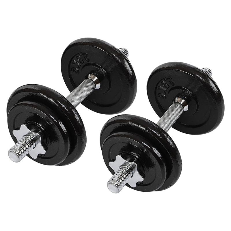 Набор гантелей со штангой 3в1 в кейсе TA-9641 25 кг Серебряный (56363258) - фото 8