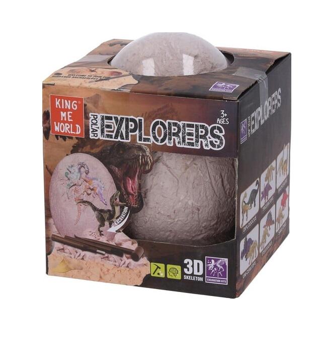 Игровые раскопки King Me World 12 фигурок/инструменты/яйцо Multicolor (156009)