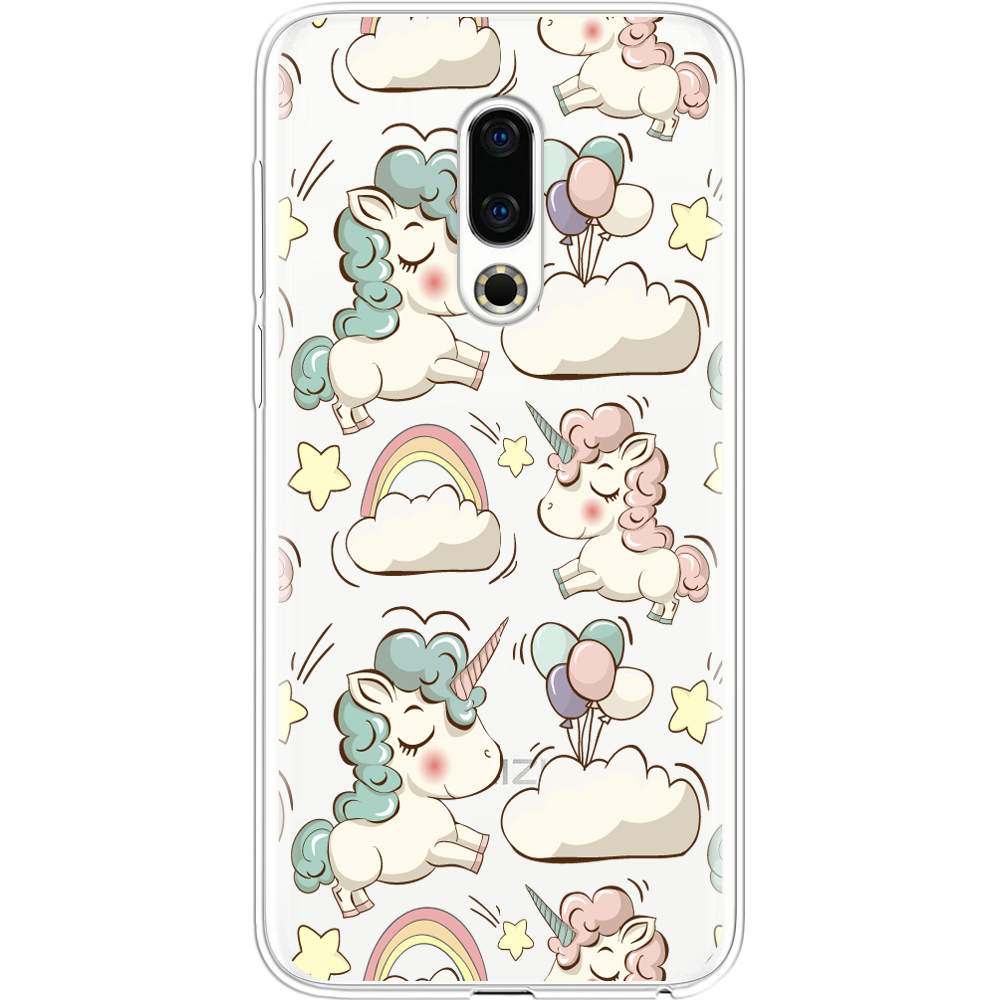 Чехол BoxFace Meizu 16 TH Unicorns Прозрачный силикон (35817-cc2-35817)