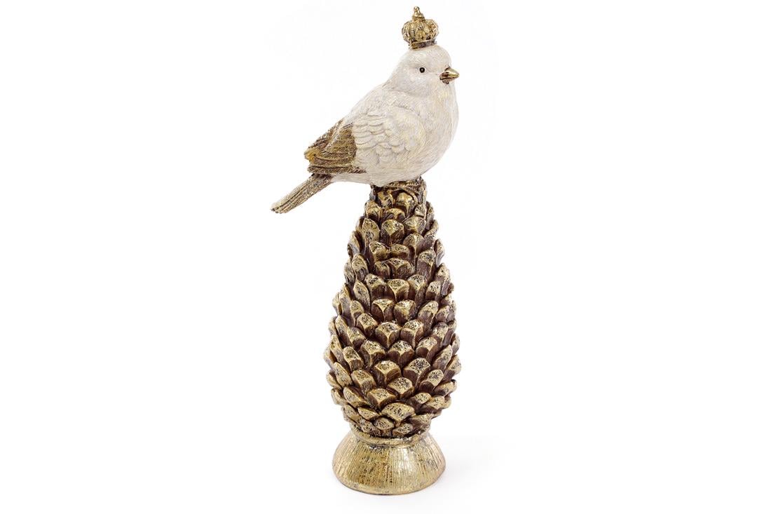 Декоративна статуетка BonaDi Пташка на шишці (218-574)