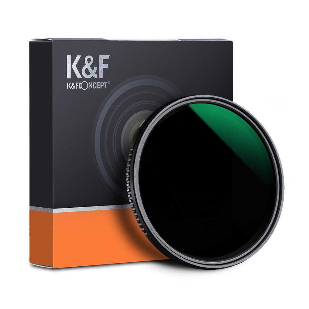 Светофильтр K&F Concept ND8 ND2000 с переменной плотностью 62 мм