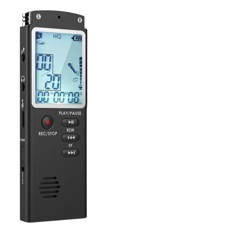 Диктофон профессиональный цифровой T60 8 ГБ активация голосом с WAV MP3-плеером